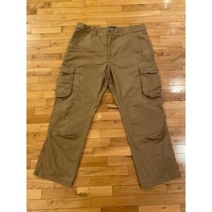 Cabela's Mens Cargo Pants W42 L32 Khaki Outdoor Work Hiking Casual‎